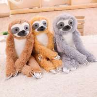 wholesale  lifelike three toed sloth custom plush toys