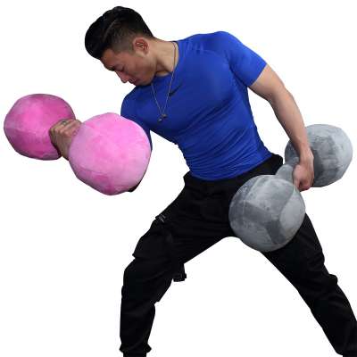 2019 Large Creative Funny Fitness Dumbbell Plush Pillow