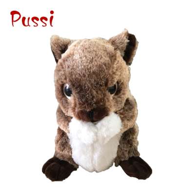 Realistic Stuffed Gray Squirrel 10 Inch Plush Animal by Aurora