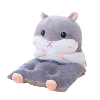 Home Textile Cartoon Winter Warm Stuffed Hamster Animal Seat Cushion